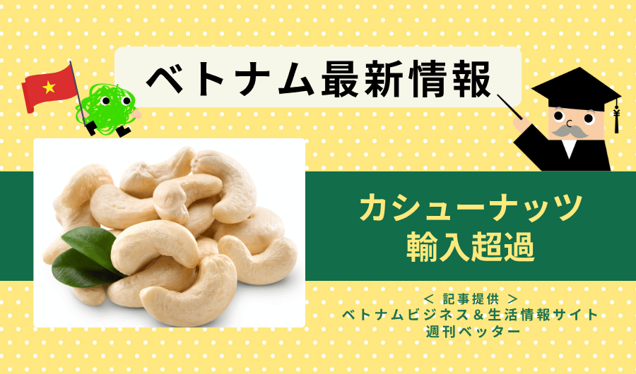 ベトナム最新情報　カシューナッツが輸入超過