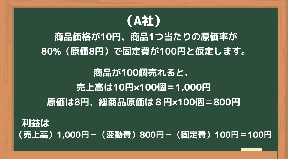 固定費が低く、変動費が高い企業の例